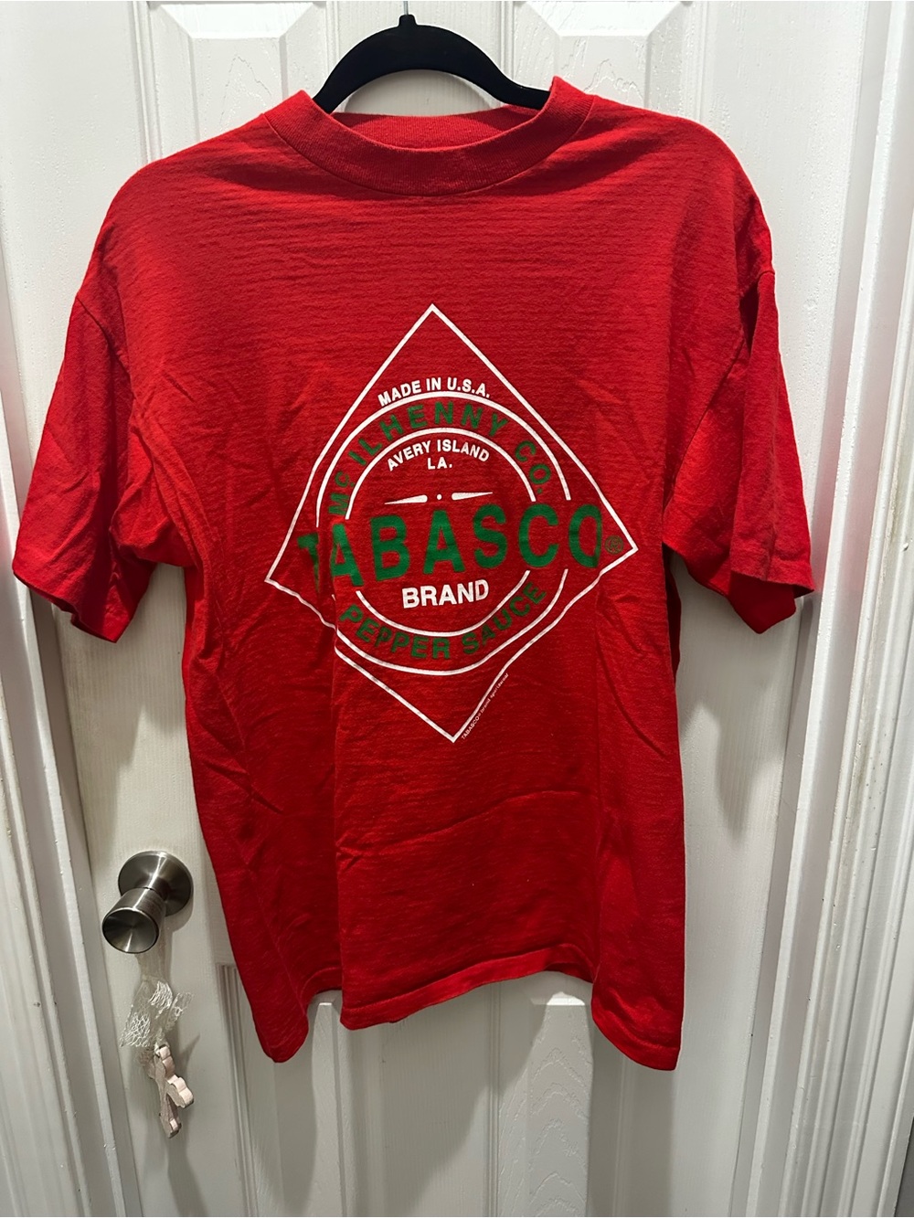 Vintage Tobasco Red Logo Graphic Tee